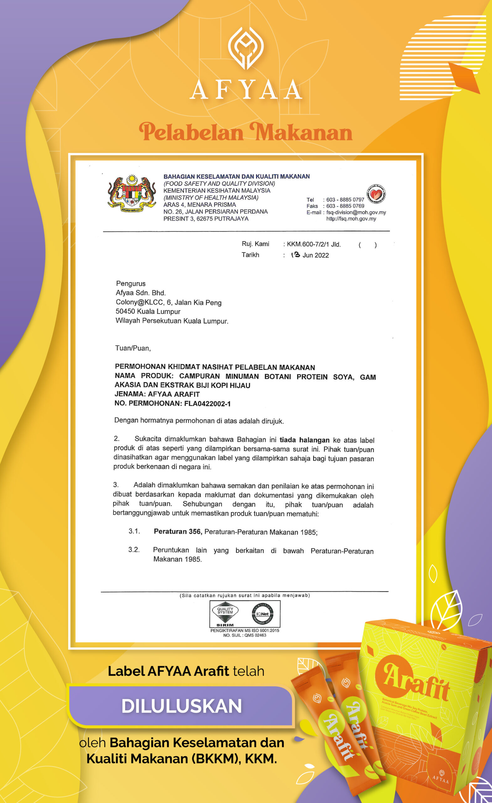 Afyaa Arafit_Food Labeling certificate-02